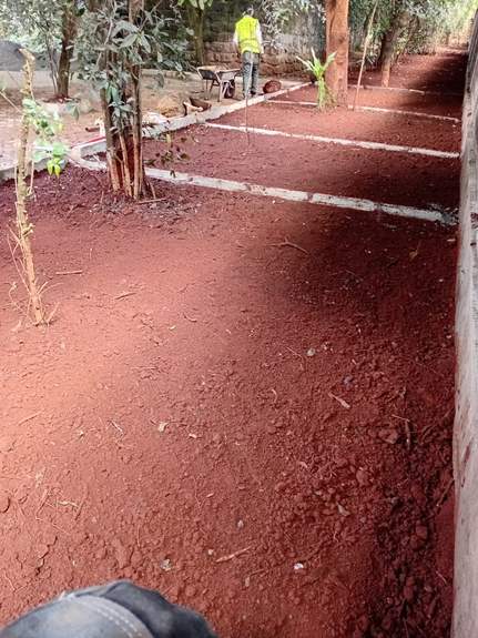 Prepared red soil bed — by Kellyscappers Central